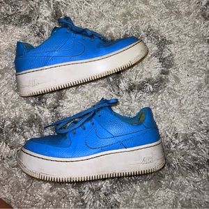 Platform Leather Nike Air Force 1